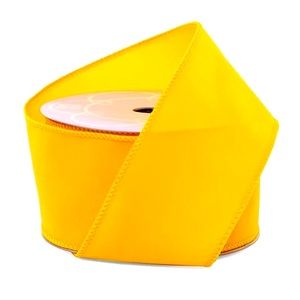 Yellow Wired Ribbon for wreaths